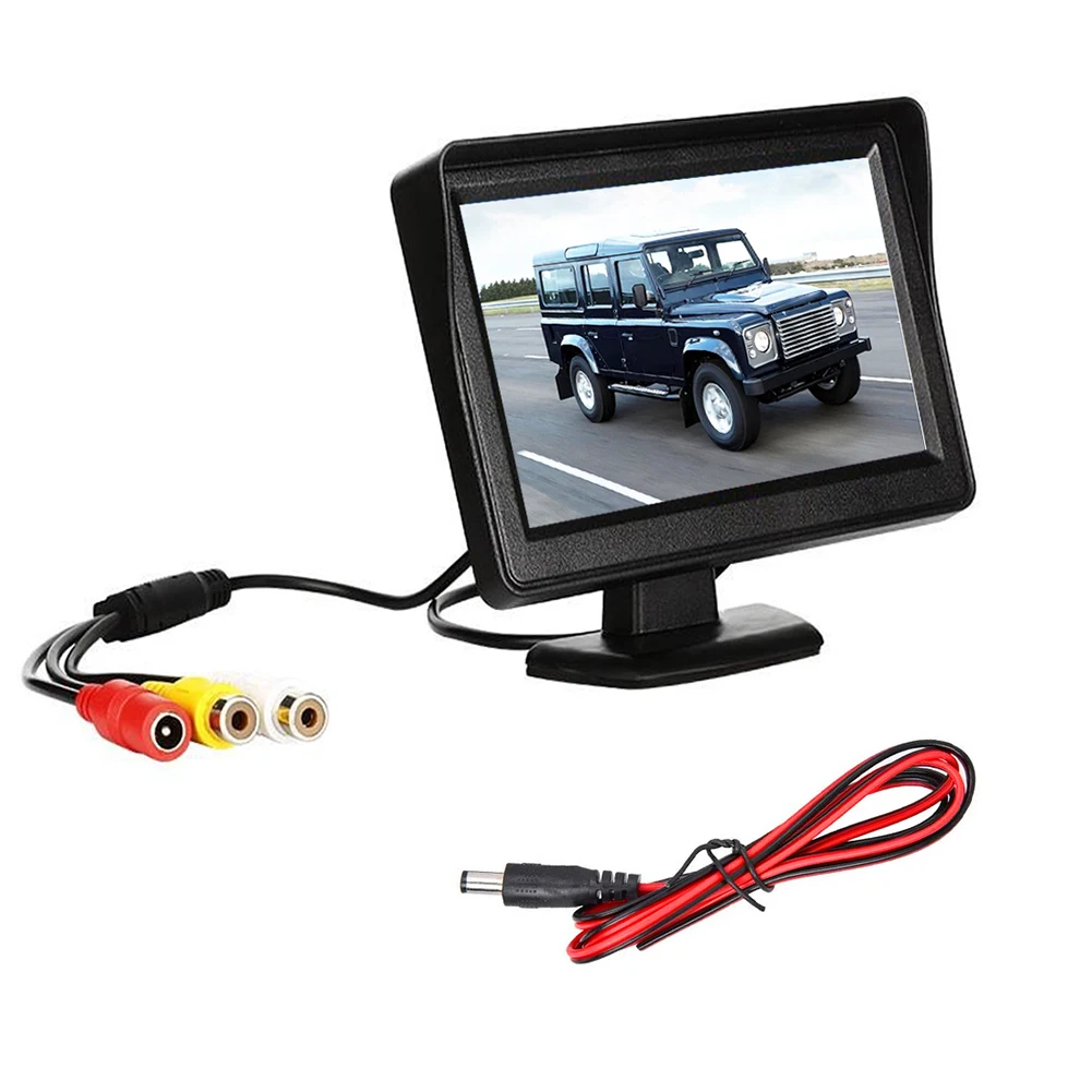 

4.3 Inch TFT LCD Car Reversing Screen For Rear View Kit Reverse Parking Camera Car DVD Small Display High-definition Video Truck