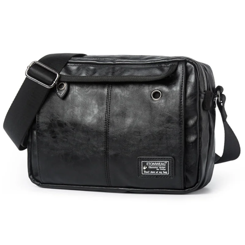 Men's Large Capacity Shoulder Bags Retro Messenger Bag Leather Crossbody Bags Japanese Tooling Minimalist Shoulder Bags for Men