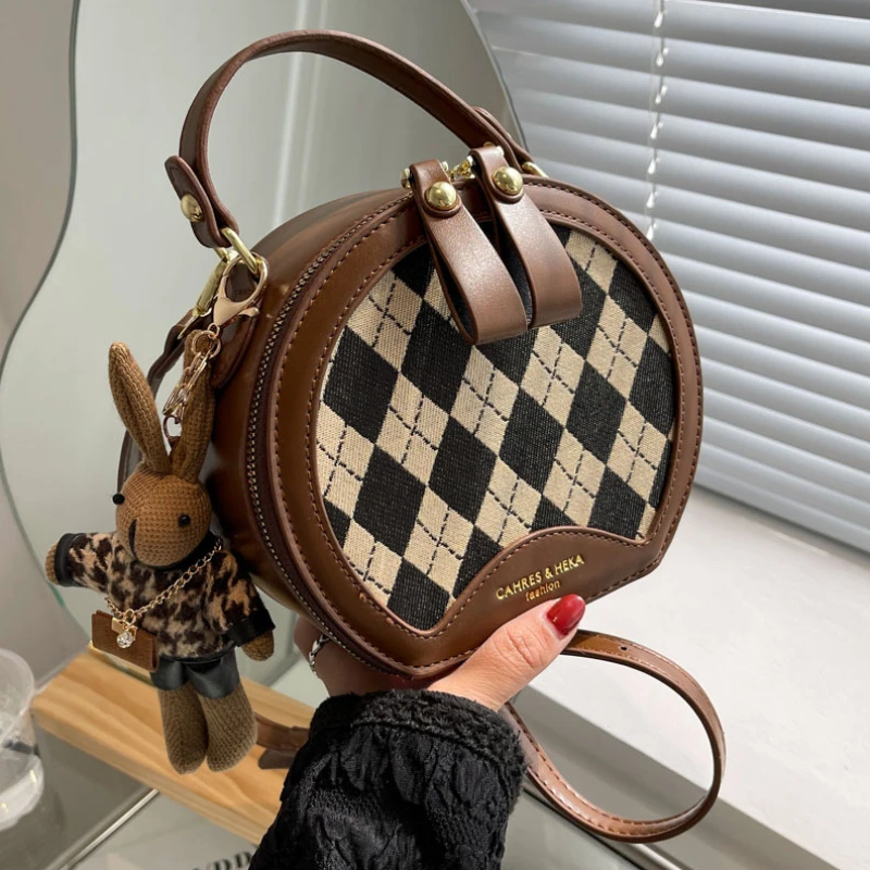 Senior Sense of Small Round Bag Female 2023 New Fashion Handbag Everything Exploded Single Shoulder Crossbody Bag