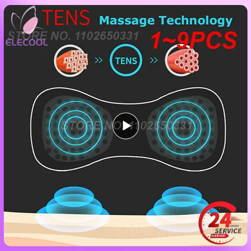 

1~9PCS Electric Massager Pad Mini Neck Cervical Massage Stimulator Adjustable Massage Pad for Shoulder Back Waist Arms Legs