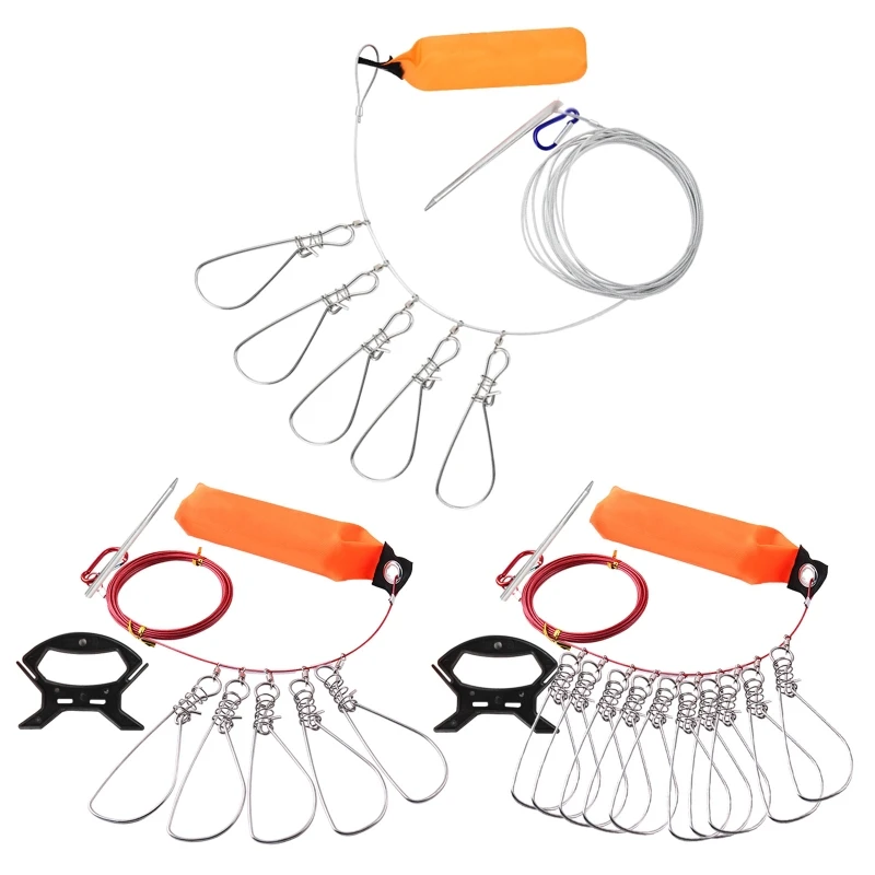 

F2TC рыболовная Пряжка, замок, стальной трос, большая пряжка для живой рыбы, рыболовные снасти