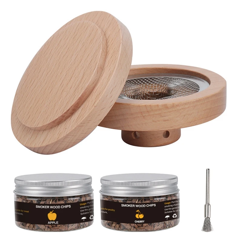 

Cocktail Smoker Smoke Kit With Wood Chips Box Drink Smoke Making Accessories Bar Kitchen Atmosphere Tools For Bartender