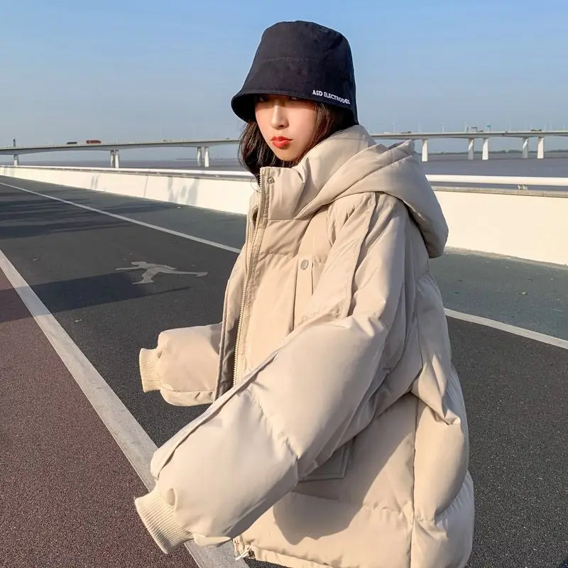 Winter Coat for Women Coats Parkas Jackets Hooded Down Cotton Padded Jacket Warm Thickening Loose New 2022 Bread Jacket