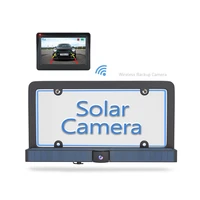 new product rlsw 02 diy ce fcc wireless license plate solar battery car wireless camera reversing aid for vehicle parking