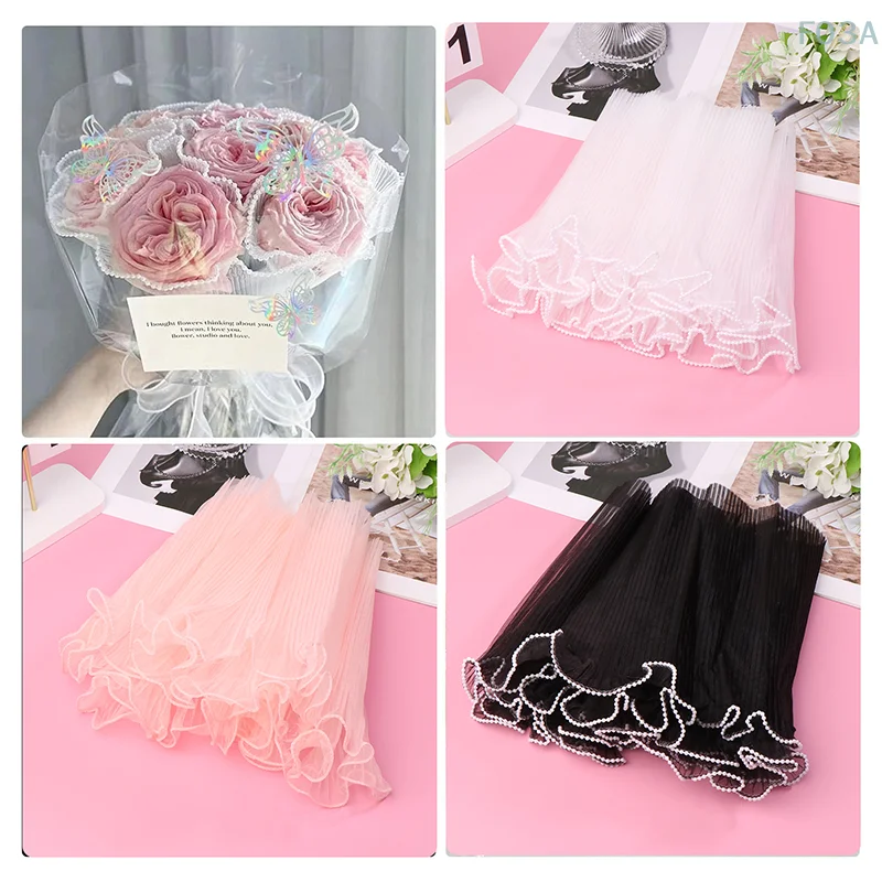 30 см * 4 лет оберточная бумага для цветов жемчужная волнистая пряжа кружевная