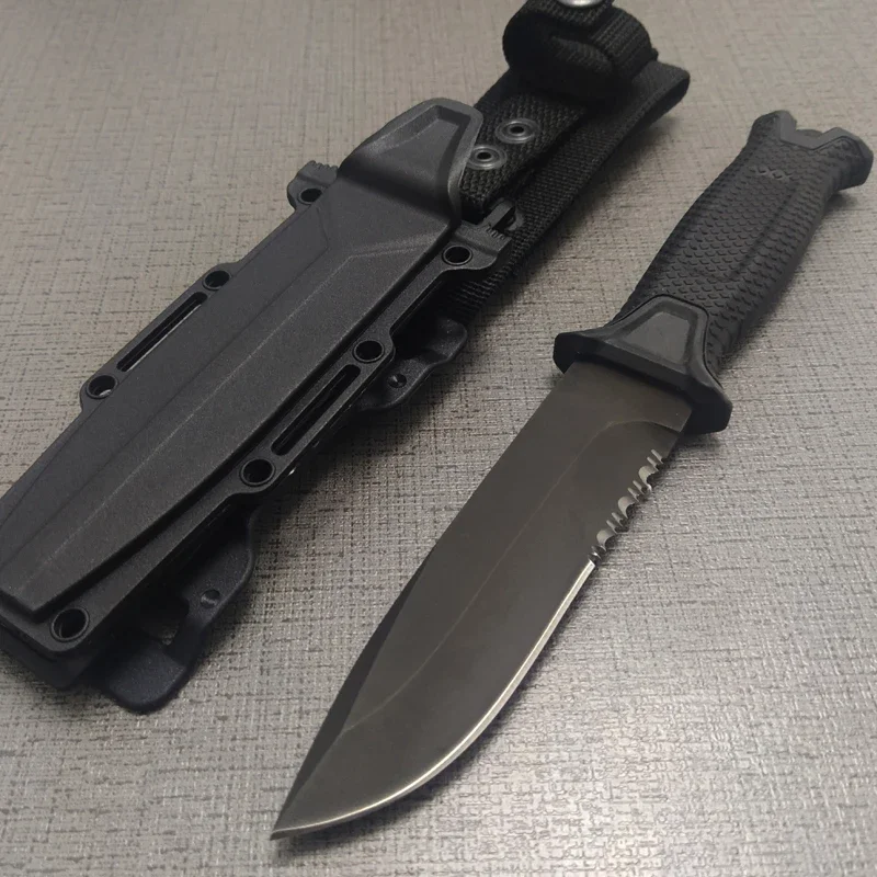 Высококачественный походный тактический нож 60HRC с зубчатым лезвием новый