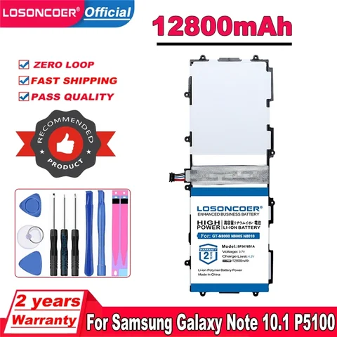 Аккумулятор для Samsung Galaxy Note 10,1 GT-N8000 N8005 N8010 N8013 N8020 P5100 P5113 P7500 P5110 P7510 SP3676B1A SP3676BIA