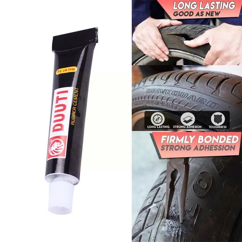 

1pcs/5g Tire Glue Tire Repair Glue Liquid Strong Rubber Glues Black Rubber Wear-resistant Non-corrosive Adhesive For Cycle C7K9