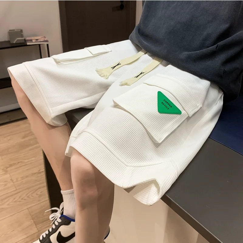 

Men's Clothing Jogging Shopping Streetwear Drawstring Leisure Shorts 2023 Spring Summer Men's Fashion Green Casual Shorts