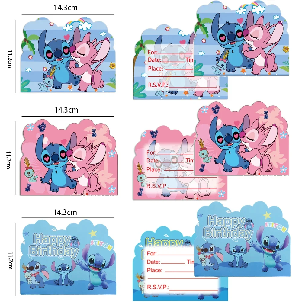 10 шт./компл. пригласительные открытки для пары в стиле Лолиты Диснея украшение