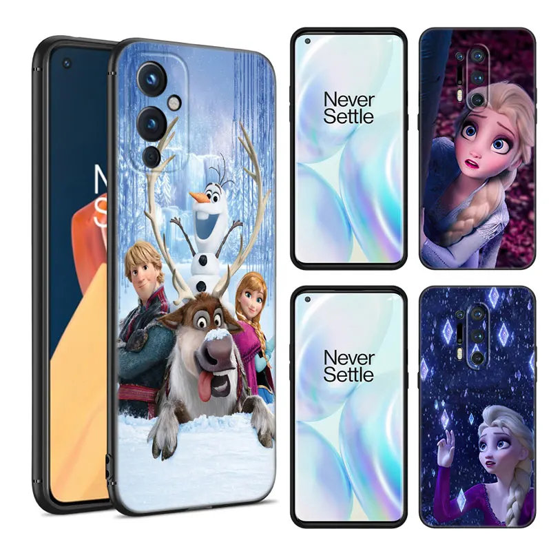 Черный силиконовый телефон F-Frozen для OnePlus 9 10 11 12 ACE 2V Pro 9RT 10T 10R Nord CE 2 3 Lite N10 N20 N30