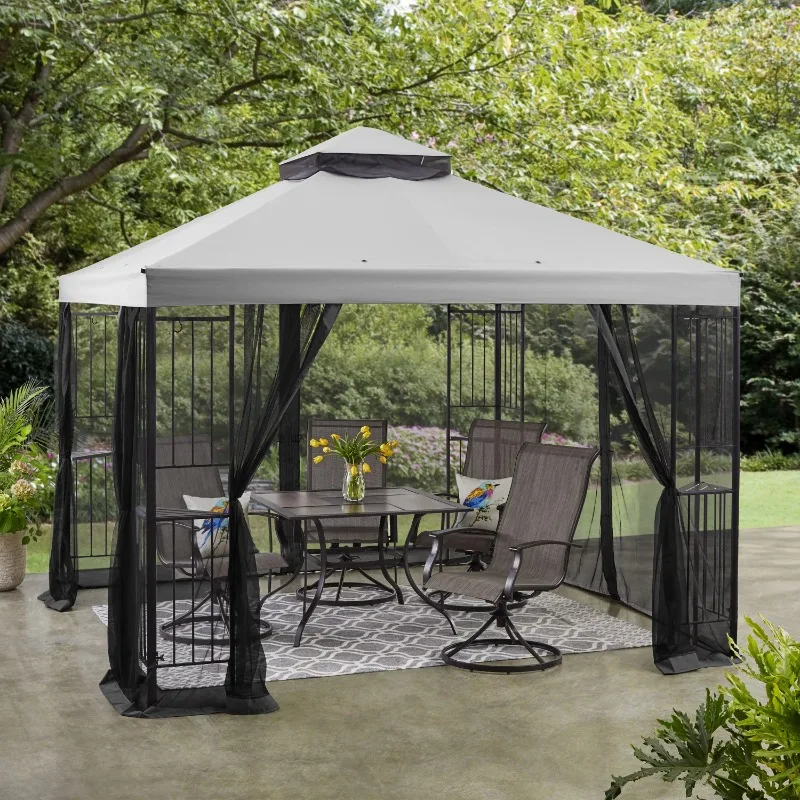 

Mainstays 10ft x 10ft Wide Easy Assembly Outdoor Furniture Patio Gazebo