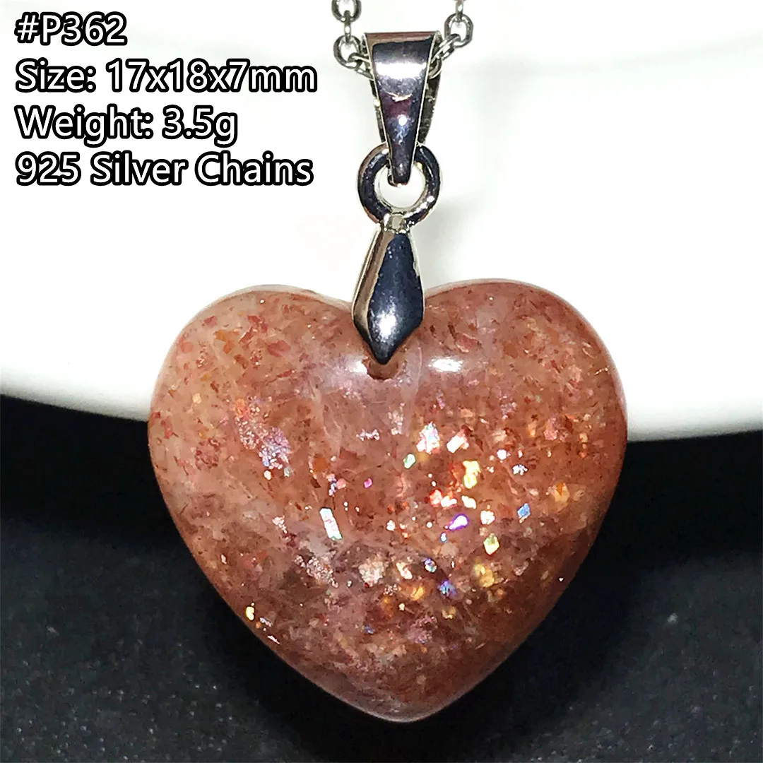 

Natural Gold Strawberry Quartz Gold Sunstone 925 Silver Pendant For Women Men Reibi Gift 17x18x7mm Beads Crystal Gemstone AAAAA