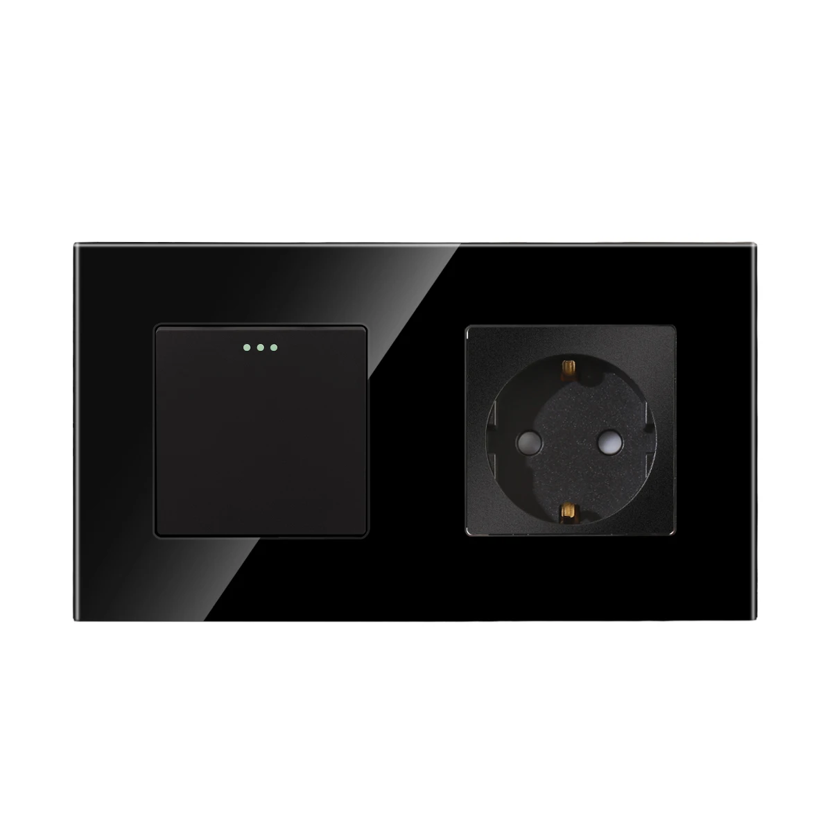 

Световой выключатель Bingoelec 1/2/3 Gang черный