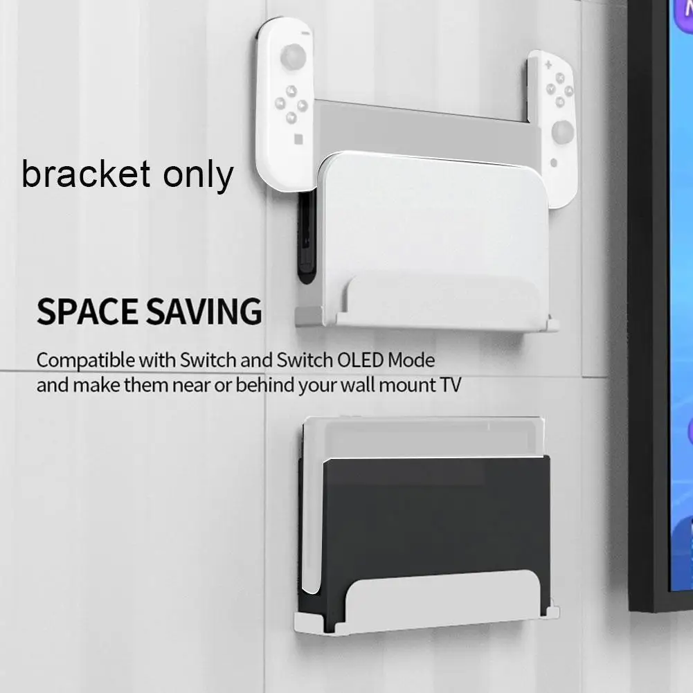 

For Tv Box Wall Bracket Suitable For Switch Oled Wall Bracket For Switch Wall Storage Bracket Console Dock Game Accesories F2g0