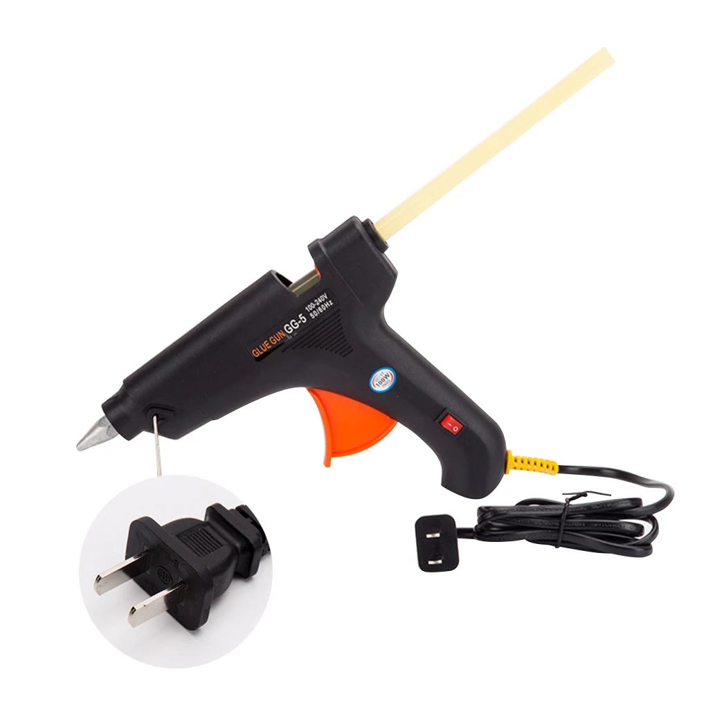 

100W Hot Glue Tool High Temp Hot Melt Glue Heating Tool with 50pcs Glue Sticks for DIY Projects - EU Plug