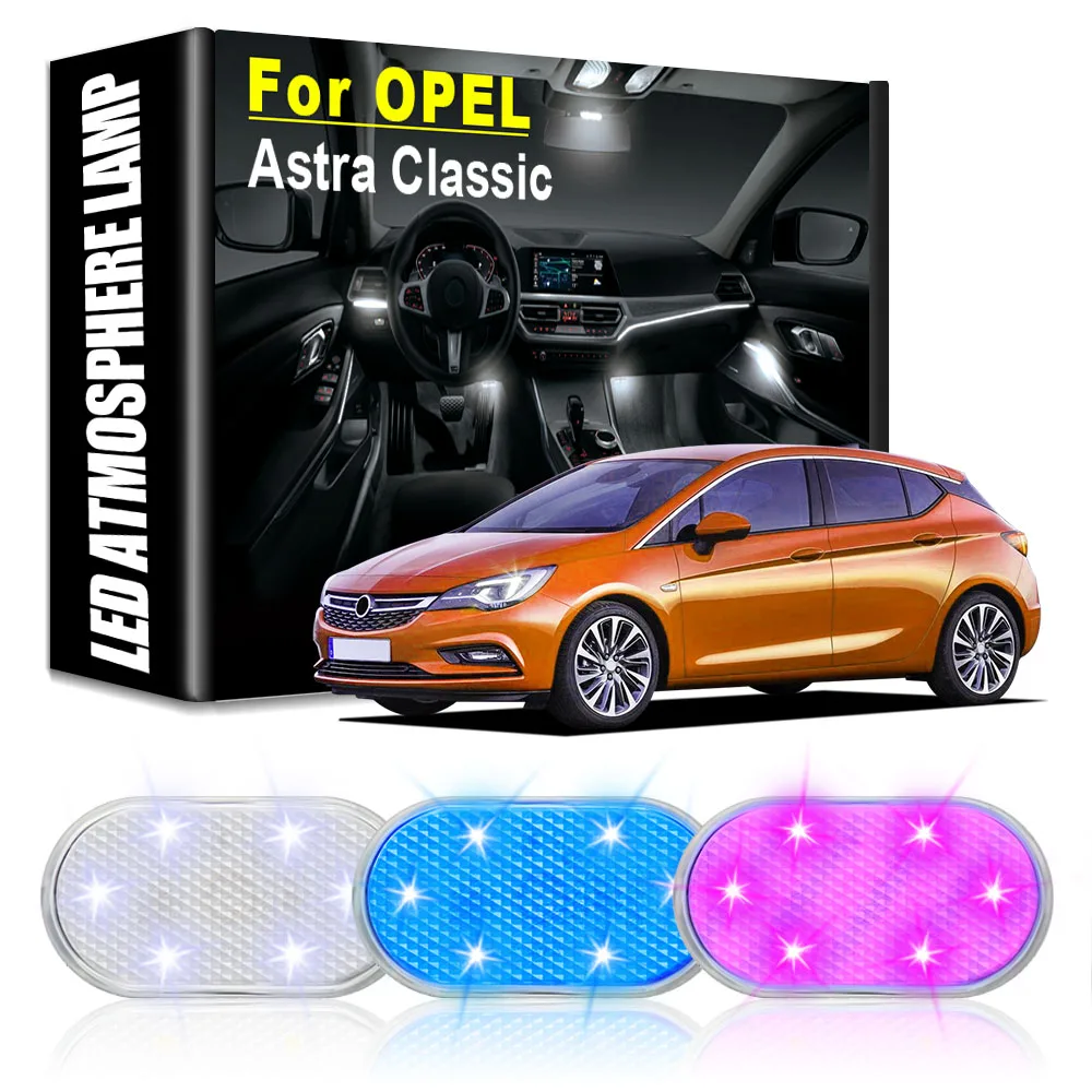 

Car LED Atmosphere Lights Car Rechargeable Touch Lamps Automotive Goods Car Accessories Auto Tools Gadget for OPEL Astra Classic