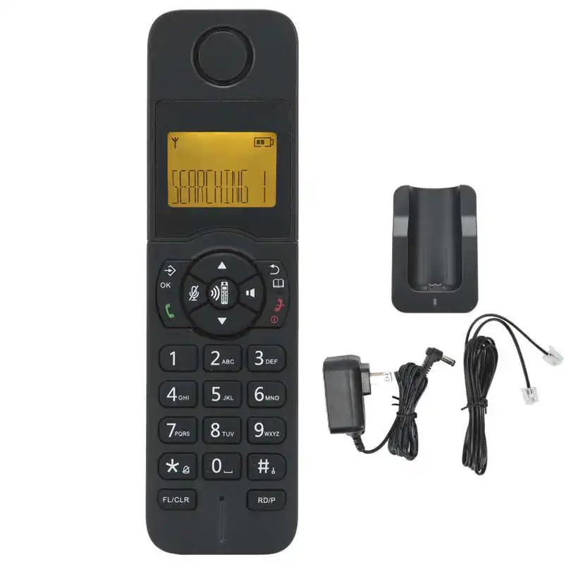 expandable cordless phone telephone with lcd display caller id hands free calls conference call 16 languages for office home free global shipping