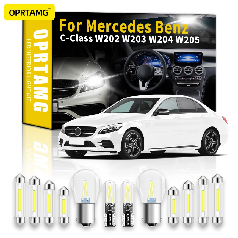 

Внутренние светодиодные лампы OPRTAMG для Mercedes Benz C-Class W202 W203 W204 W205 C180 C200 C230 C240 C250 C280 C300 320 C350 2001-2022