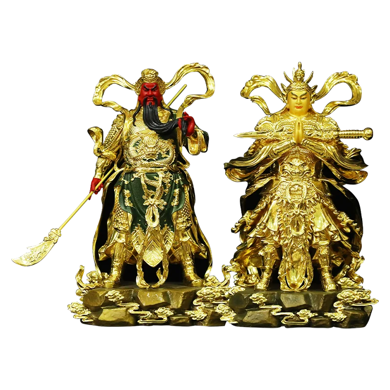 

Guangong Weituo Buddha statue of pure copper martial god of wealth Guanyu guanerye Kalan Bodhisattva and Weituo Bodhisattva