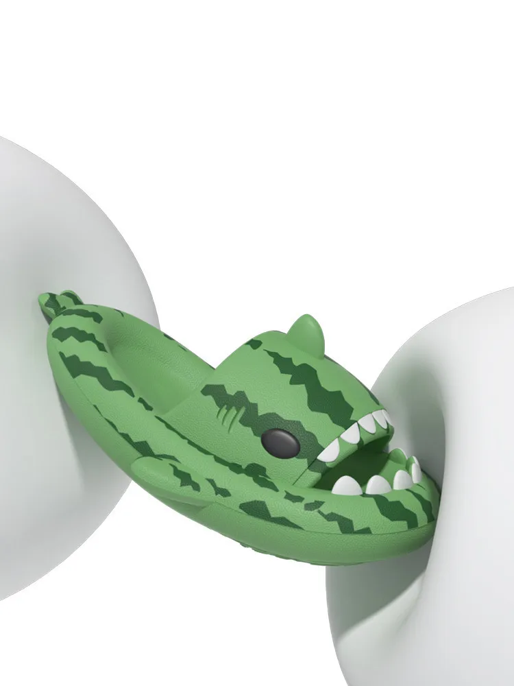 Shark Slipper Couple Slippers For Men And Women Summer Indoor 4cm Thick Soft Sole Antibacterial Sandals Beach Slipper