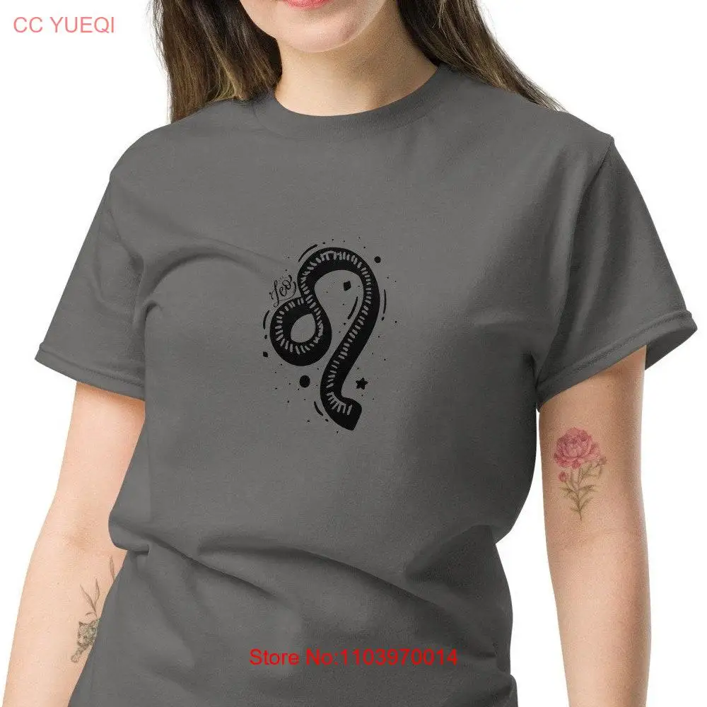 Футболка с изображением Льва знак зодиака астрологический топ на день рождения