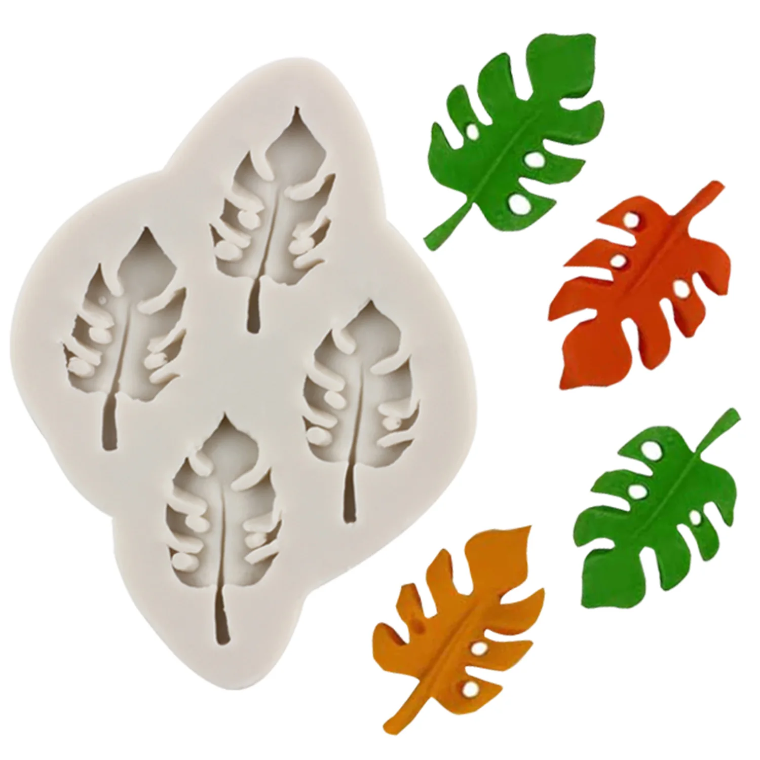 Силиконовая форма в виде тропических листьев гинкго пальм кленовый лист формы