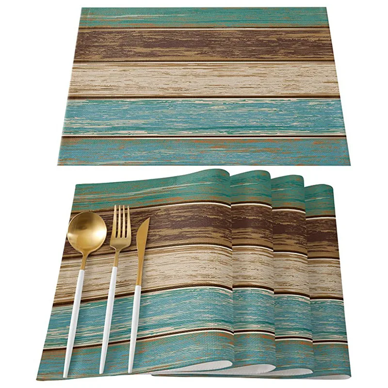 set-de-napperons-texture-bois-tapis-de-table-resistants-aux-taches-en-polyester-lavable-pour-la-cuisine-l'hotel-4-pieces