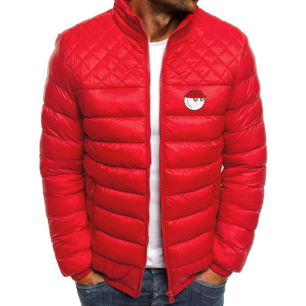 2022 Autumn Winter Men's Warm Cotton Jacket Fashion Short Stand Collar Zipper Cotton Jacket Outdoor Windproof Jacket