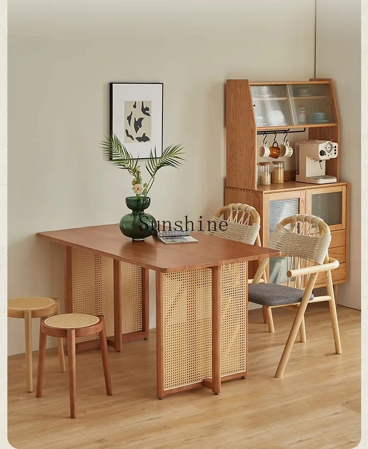 Обеденный стул из веревочной ткани в японском стиле один для проживания семье