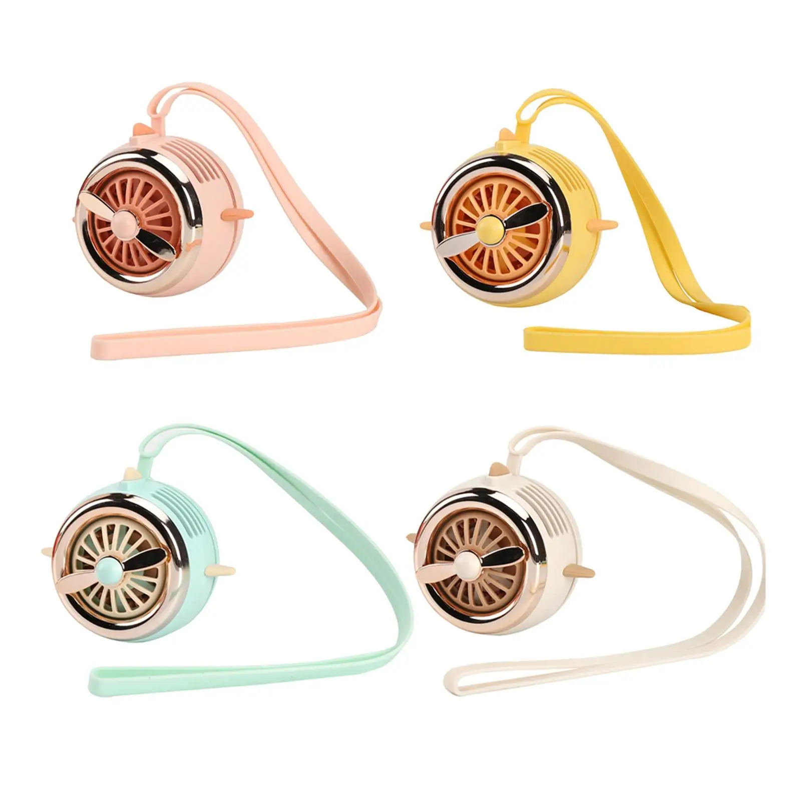 

Portable Fan with Lanyard USB Charging Low, Medium, and High Speeds for Family or Friends Necklace Fan Low Noise Desktop Fan