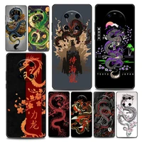 animal fashion dragon pattern phone case for huawei y6 y7 y9 2019 y5p y6p y8s y8p y9a y7a mate 10 20 40 pro rs soft silicone