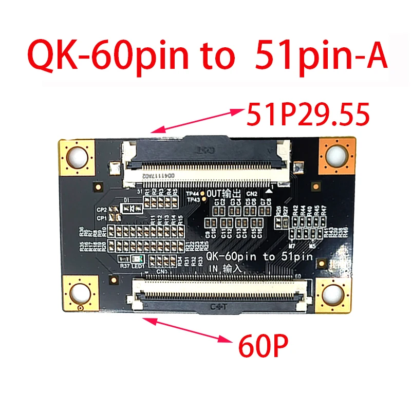 Для LG 2 X 60pin UHD 51pin 68pin VB1 плата адаптера ЖК-экрана 4K адаптер для телевизора Samsung TV QK96