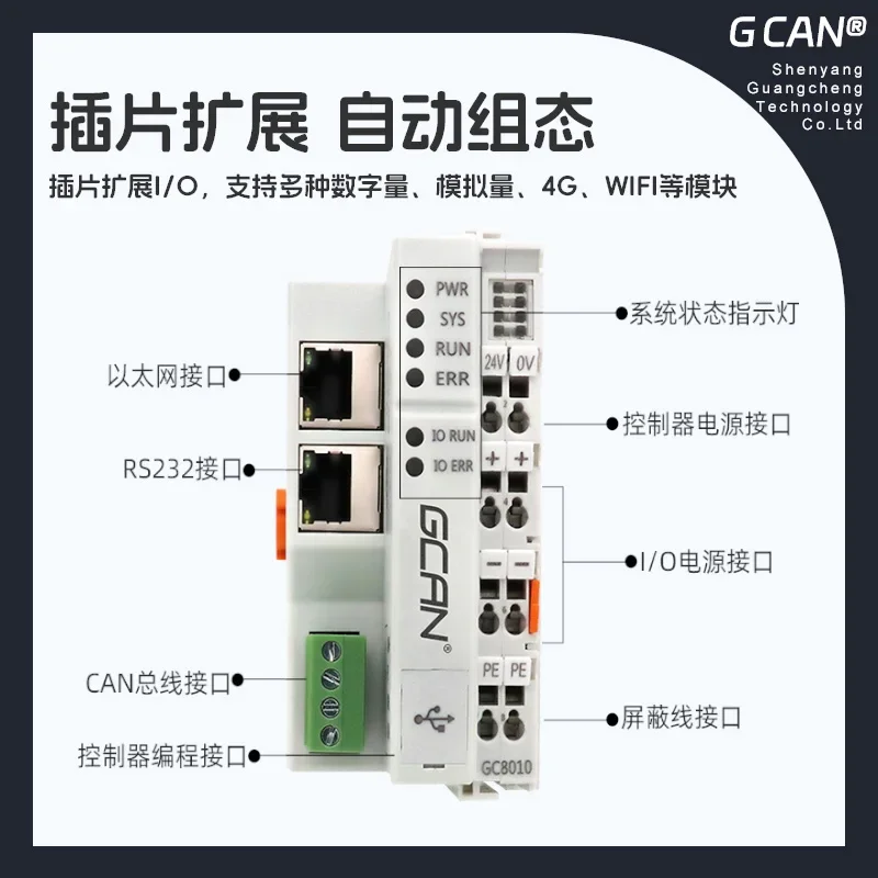 Программируемый контроллер ПЛК CANOpen Modbus Modesys Модуль ввода-вывода отечественный