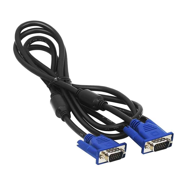 

2Pcs 1.5M 15 Pin D-Sub Male To Male 3+5 VGA Cable And 1081P HDMI To VGA Adapter