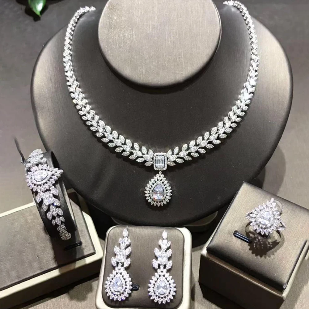 

TIRIM Elegant Necklace set for Women Cubic Zirconia Jewelry Sets Prom Jewellry Wedding Bridal Jewellery Accessories