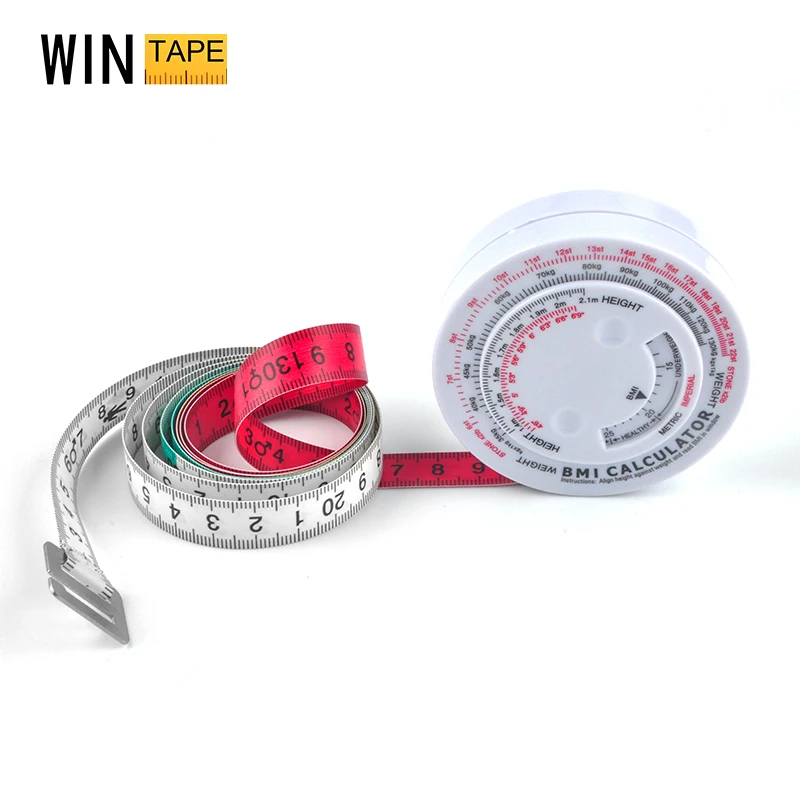 Wintape Multifunctional Bmi Tape Measure for Fitness and Weight Loss with Healthy Index Ruler to Waist Circumference Bust Hip