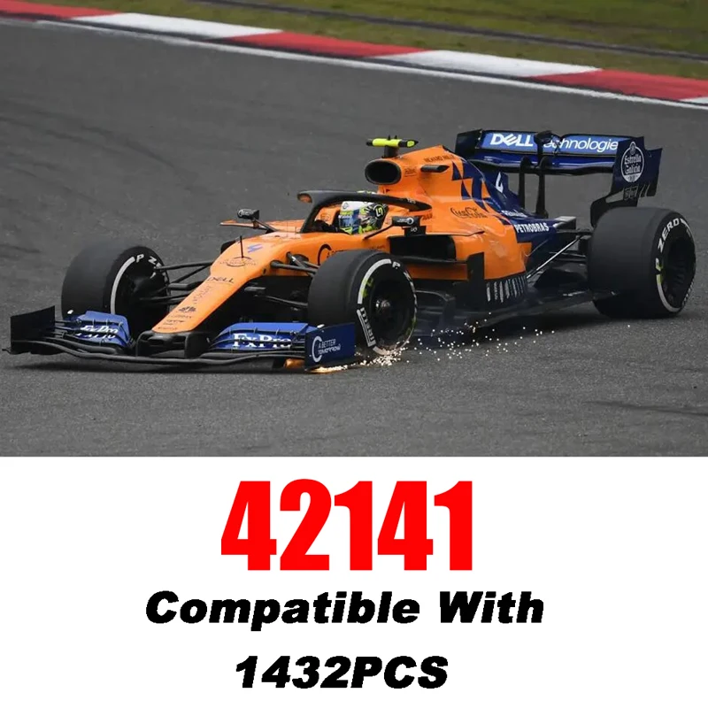 Formula 1 Model Buiding Block With Rc Motor Vehicle Brick Toys For Children Gifts