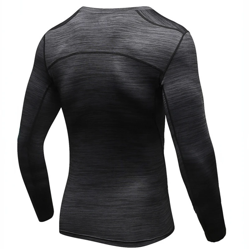 LU Gym Shirts Men Long Sleeve Workout Quick Drying Running Sports Tops Fitness Training Jogging Compression Shirt Sportwear