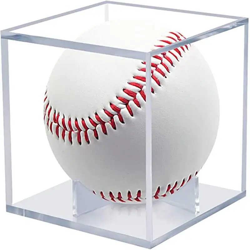 Box Display Golf Tennis Ball Transparent Case For Souvenir Storage Box Holder Uv Protection Dust