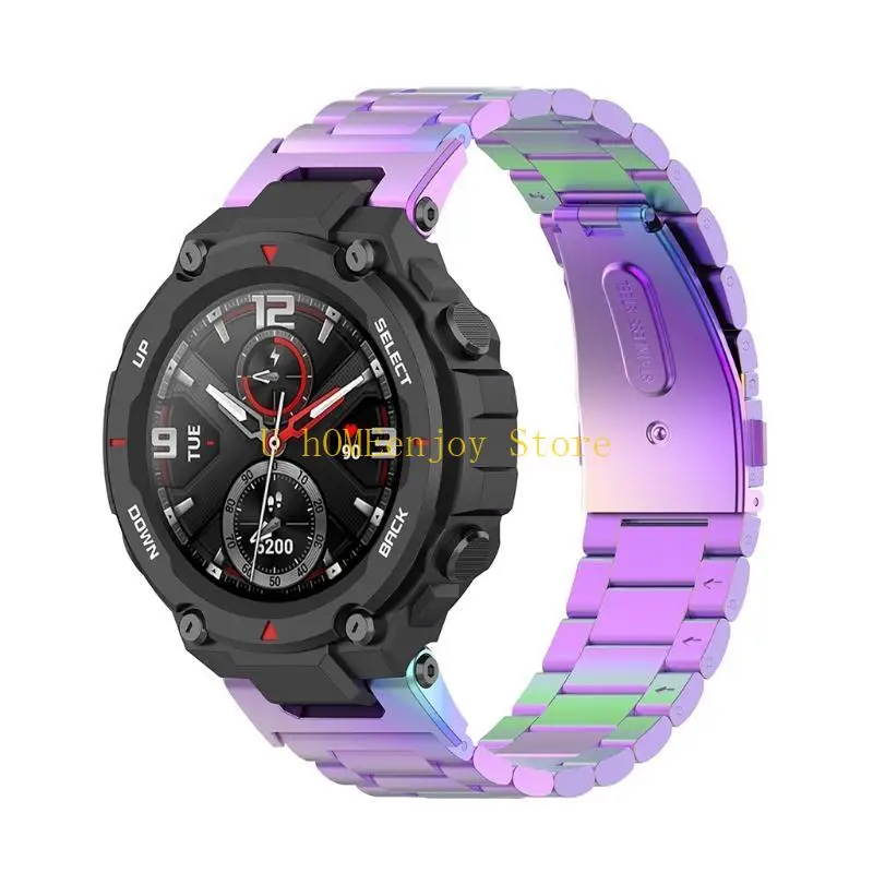Фото B0KF для T для Watch Band Регулируемая замена из нержавеющей стали Stra №3