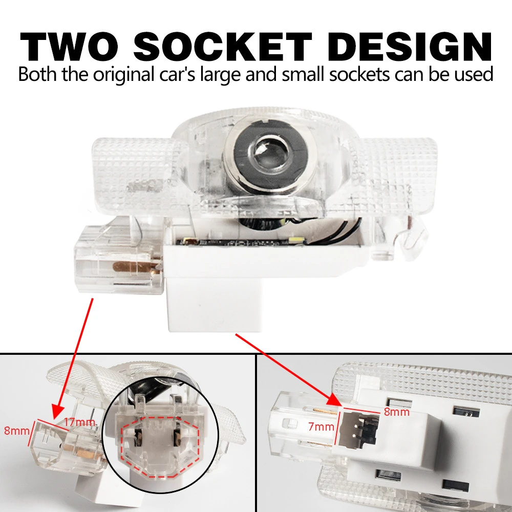 2X светодиодные лампы призрачного теня для дверей автомобиля аксессуары Lexus RX ES GX