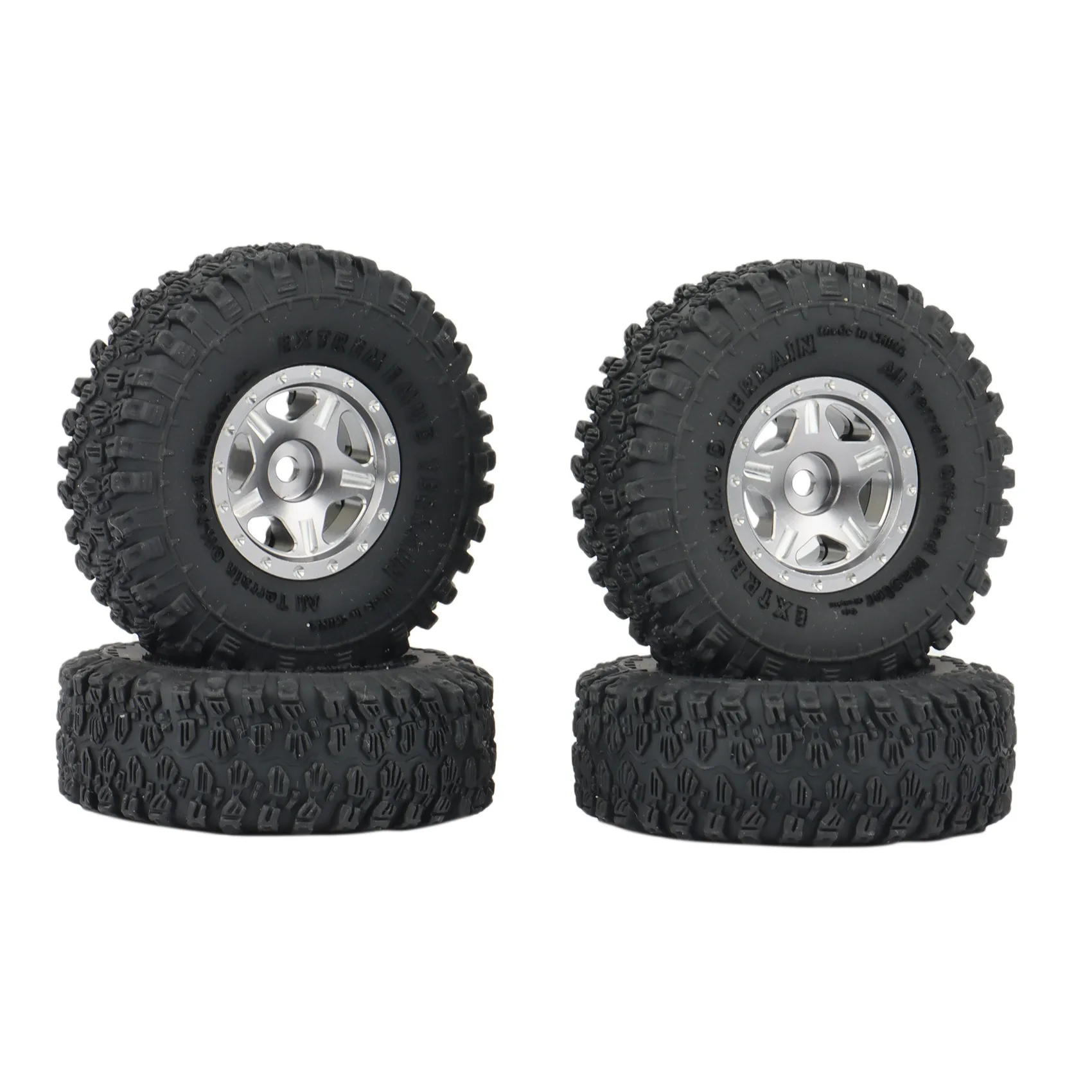

4 шт. 53 мм 1,0 комплект колесных ободов Beadlock для 1/24 RC Crawler Car Axial SCX24 90081 AXI00001, детали для обновления, 4