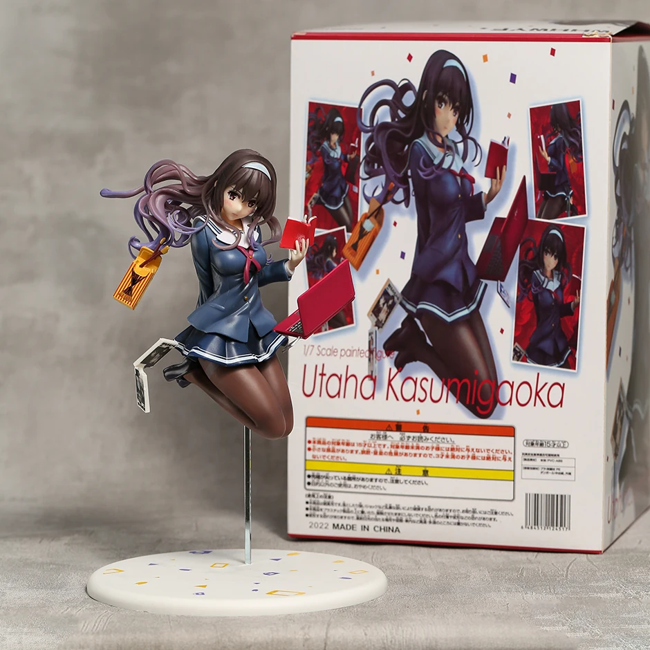 

24CM How To Raise A Boring Girlfriend Figure Kasumigaoka Utaha Figure Anime Figurine Model Toys for Boys Girls Gift