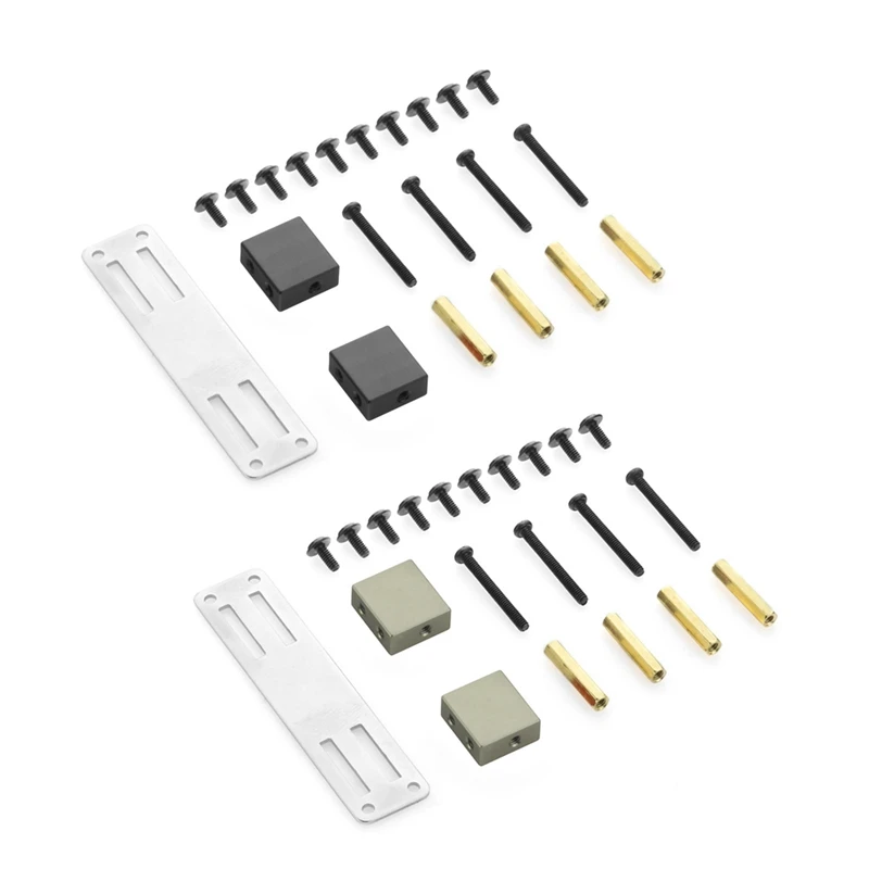 

Комплект металлических сервоприводов с фиксированным кронштейном для WPL B14 B16 B36 C24 C34 1/16 Черный И Титановый