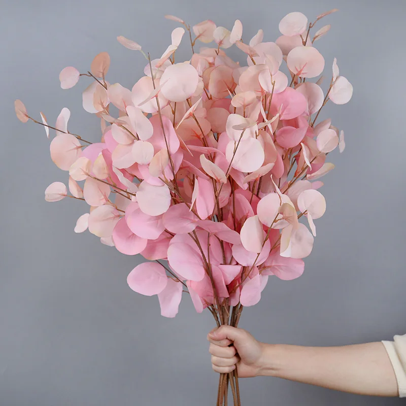 

87cm Artificial Eucalyptus Bouquet Plastic Fake Flowers Plants Leaves For Home Living Vase Decor Wedding Birthday Party Supplies