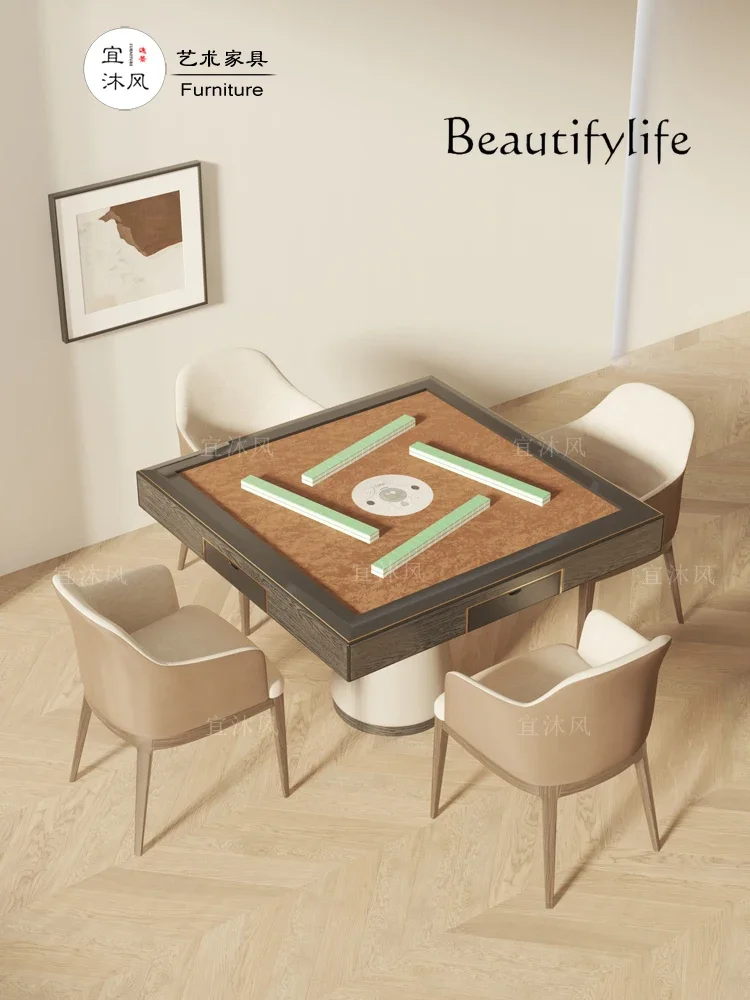 Современный простой стол для Маджонга из массива дерева искусственный роскошный