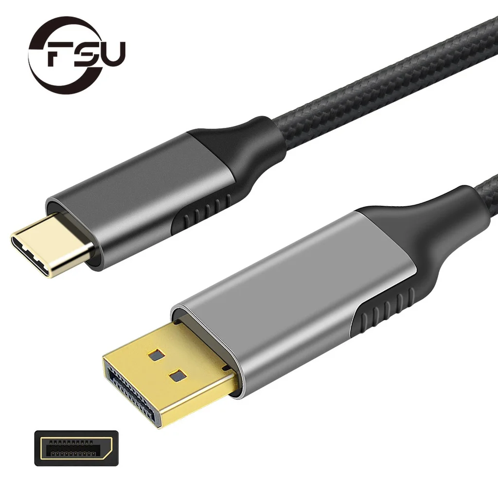 

1,8 м 4K @ 60 Гц совместимый кабель USB C к DisplayPort для Thunderbolt 3 USB 3,1 Type C к DP кабель для MacBook Galaxy