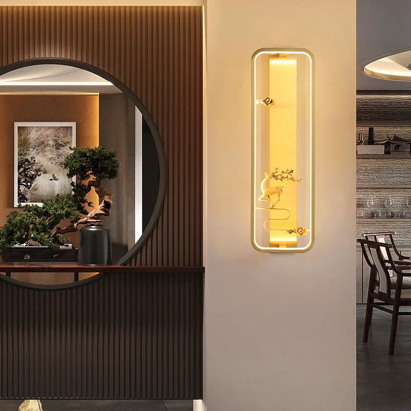 KERWIN Brass Wall Lamp LED Modern Luxury Sconce Interior Decoration Household Bedroom Bedside Living Room Corridor Lighting