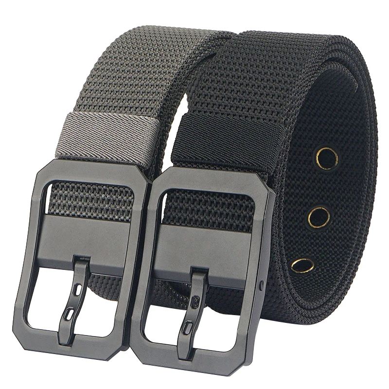 New Design Unisex Canvas Belt Fashion Alloy Pin Buckle Weave Nylon Men Belt Outdoor Sport Men & Women Jeans Casual Belt